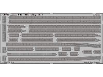 German Z-43 (1944) railings 1/350 - Trumpeter - image 1