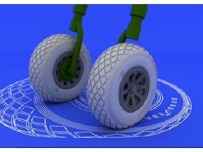 P-51 wheels 1/32 - Tamiya - image 1