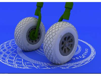 P-51 wheels 1/32 - Tamiya - image 2