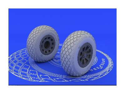 P-51 wheels 1/32 - Tamiya - image 4