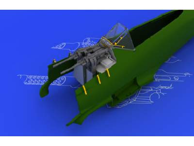 MG 131 mount for Fw 190A/ F 1/48 - Eduard - image 1