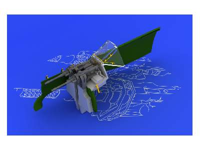 MG 131 mount for Fw 190A/ F 1/48 - Eduard - image 4