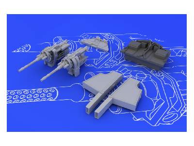 MG 131 mount for Fw 190A/ F 1/48 - Eduard - image 6