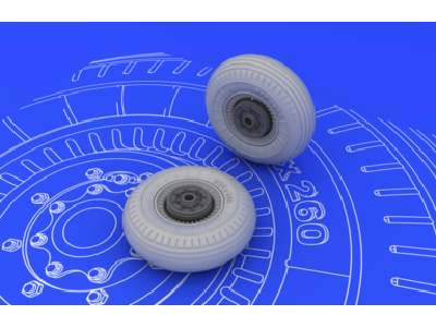 Il-2 wheels 1/48 - Tamiya - image 1