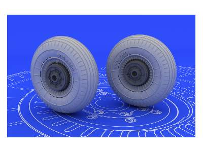 Il-2 wheels 1/48 - Tamiya - image 4