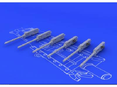 Browning M-2 guns (6pcs) 1/48 - image 1