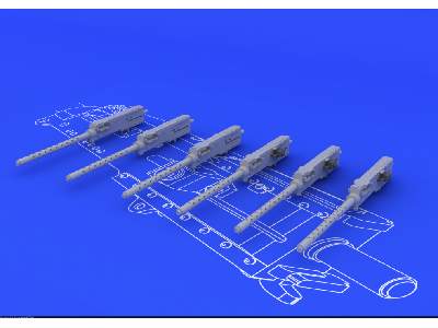 Browning M-2 guns (6pcs) 1/48 - image 2