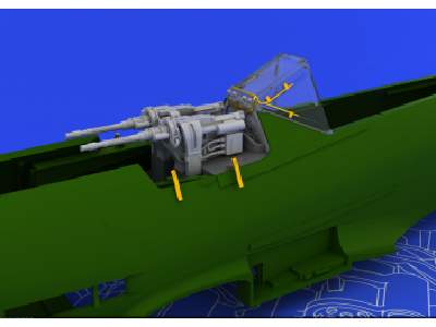 MG 131 mount for Fw 190D-9 1/48 - Eduard - image 1