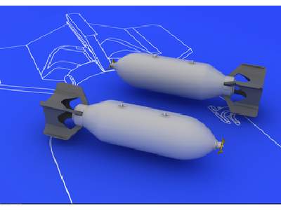 US 500lb bombs (2 pcs) 1/48 - image 1