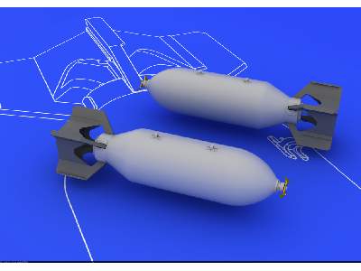 US 500lb bombs (2 pcs) 1/48 - image 2