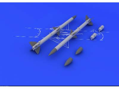 AIM-120A/ B AMRAAM (2pcs) 1/48 - image 2