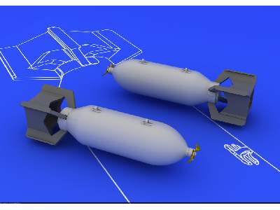 US 250lb bombs (2 pcs) 1/48 - image 2