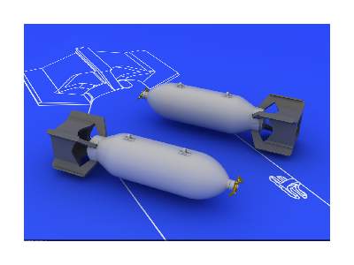 US 250lb bombs (2 pcs) 1/48 - image 3