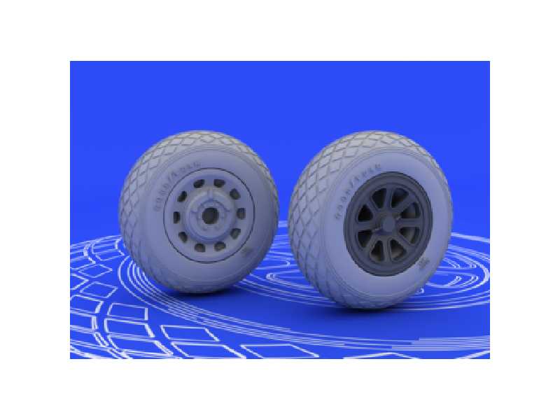 P-51 wheels 1/48 - image 1