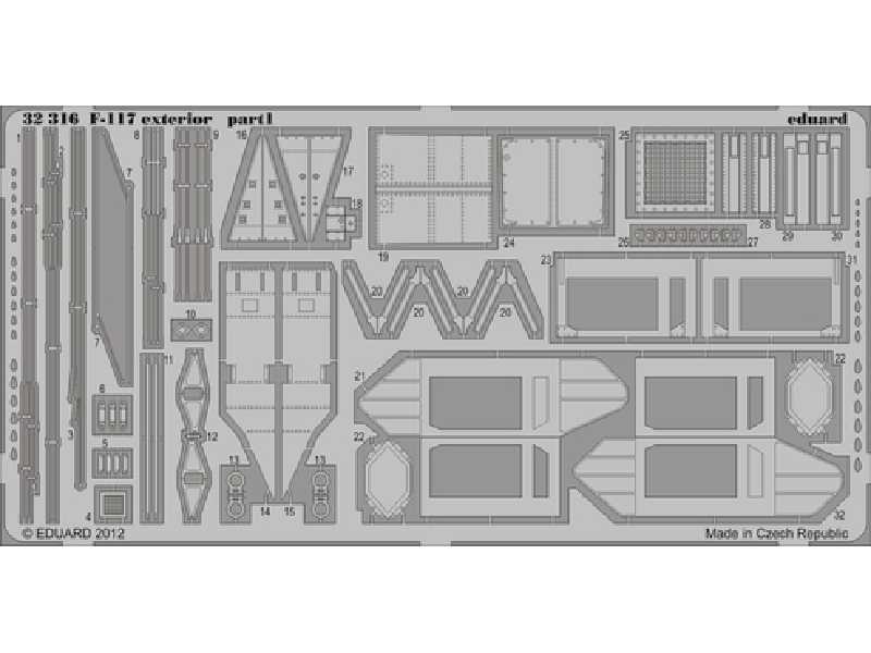 F-117 exterior 1/32 - Trumpeter - image 1