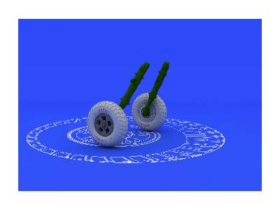 Spitfire wheels - 5 spoke 1/48 - Eduard - image 3