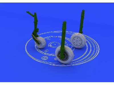 MiG-21F wheels 1/48 - Trumpeter - image 2