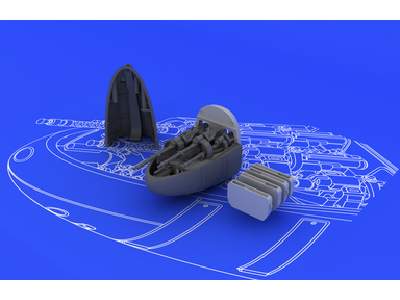 Bf 110E nose guns 1/72 - Eduard - image 1