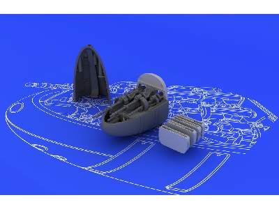 Bf 110E nose guns 1/72 - Eduard - image 2