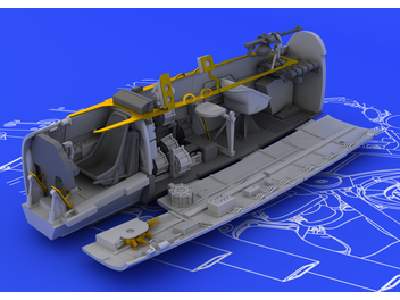 Bf 110E cockpit 1/72 - Eduard - image 1