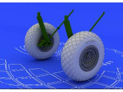 B-17G wheels 1/72 - Revell - image 2