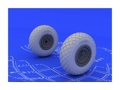 B-17G wheels 1/72 - Revell - image 4