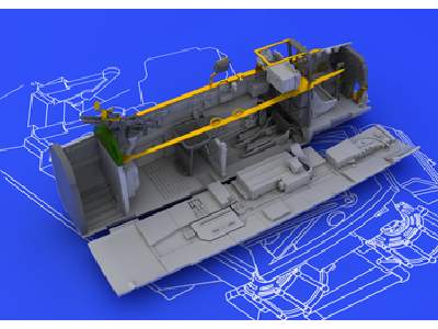 Bf 110G-2 cockpit 1/72 - Eduard - image 1