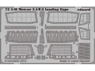 Meteor F.1/ F.3 landing flaps 1/72 - Dragon - image 1