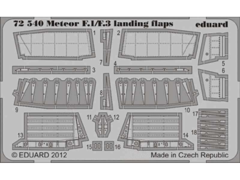 Meteor F.1/ F.3 landing flaps 1/72 - Dragon - image 1