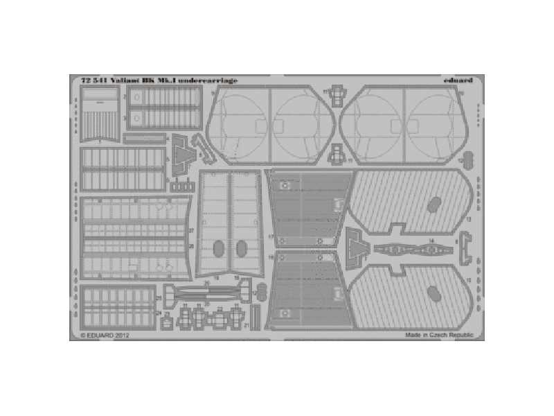 Valiant BK. MK. I undercarriage 1/72 - Airfix - image 1