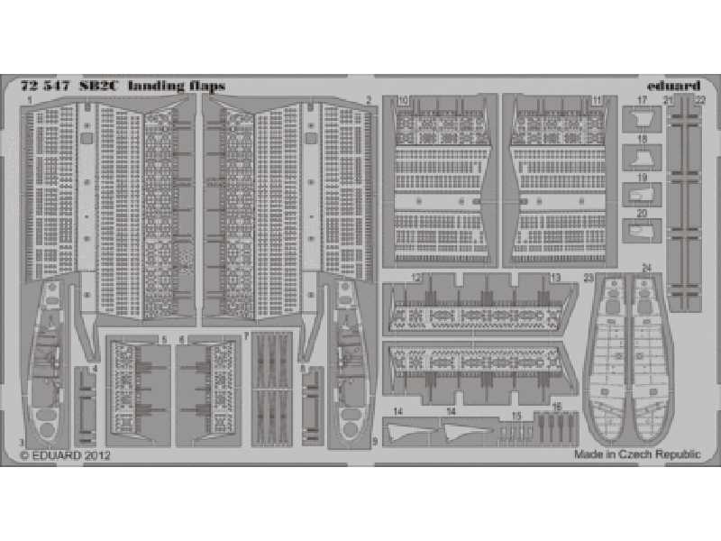 SB2C landing flaps 1/72 - Cyber Hobby - image 1