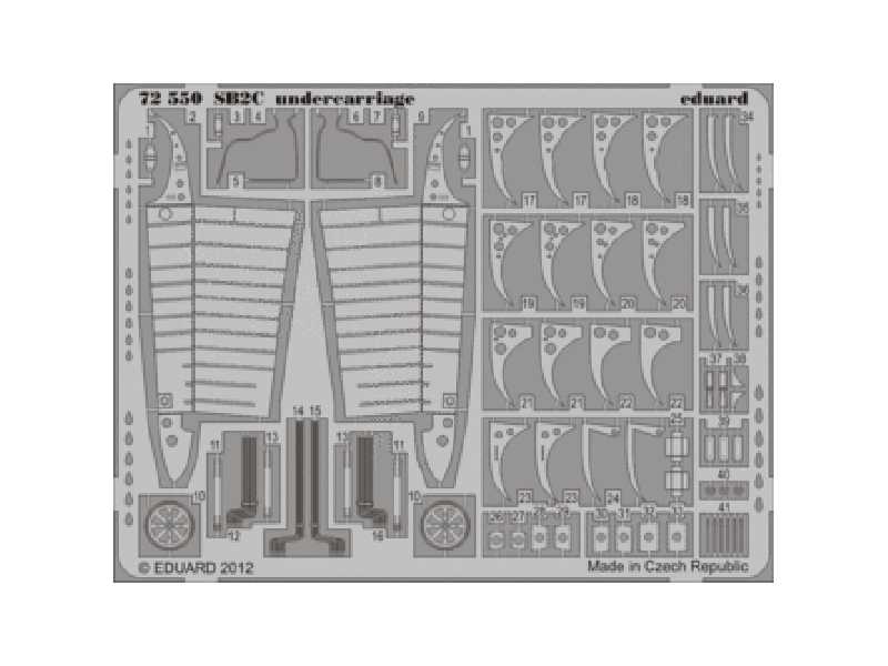 SB2C undercarriage 1/72 - Cyber Hobby - image 1