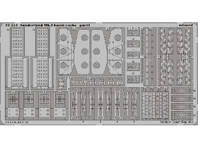 Sunderland Mk. I bomb racks 1/72 - Italeri - image 2