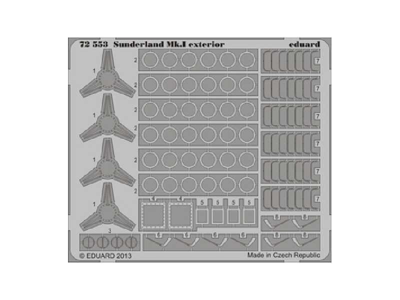 Sunderland Mk. I exterior 1/72 - Italeri - image 1