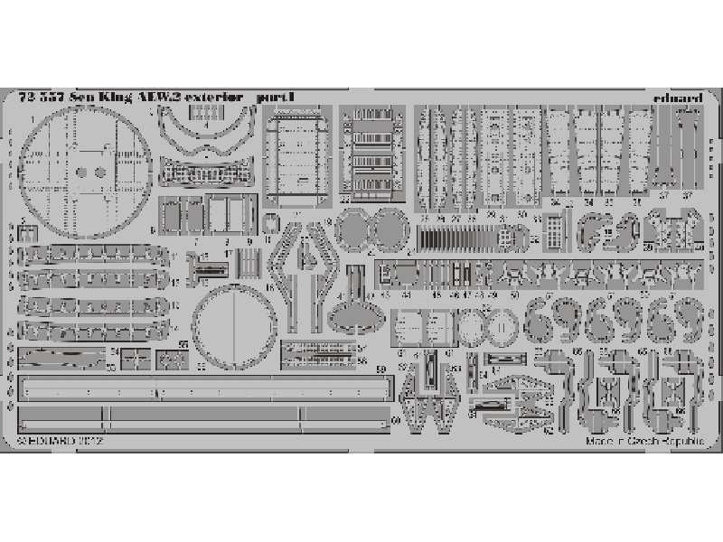 Sea King AEW.2 exterior 1/72 - Cyber Hobby - image 1