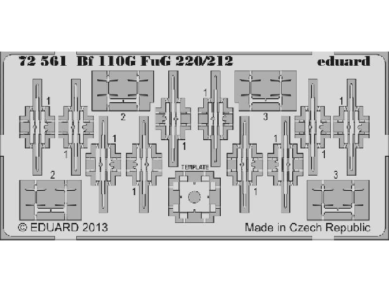 Bf 110G FuG 220/212 1/72 - Eduard - image 1
