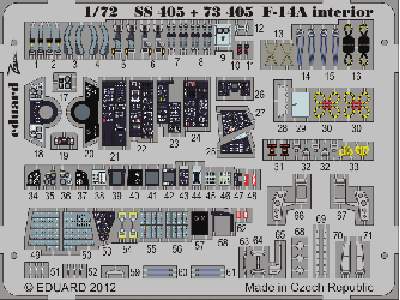F-14A interior S. A. 1/72 - Hobby Boss - image 1