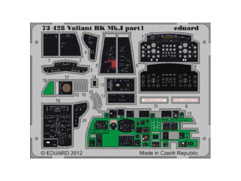 Valiant BK. MK. I interior S. A. 1/72 - Airfix - image 1