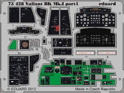 Valiant BK. MK. I interior S. A. 1/72 - Airfix - image 2