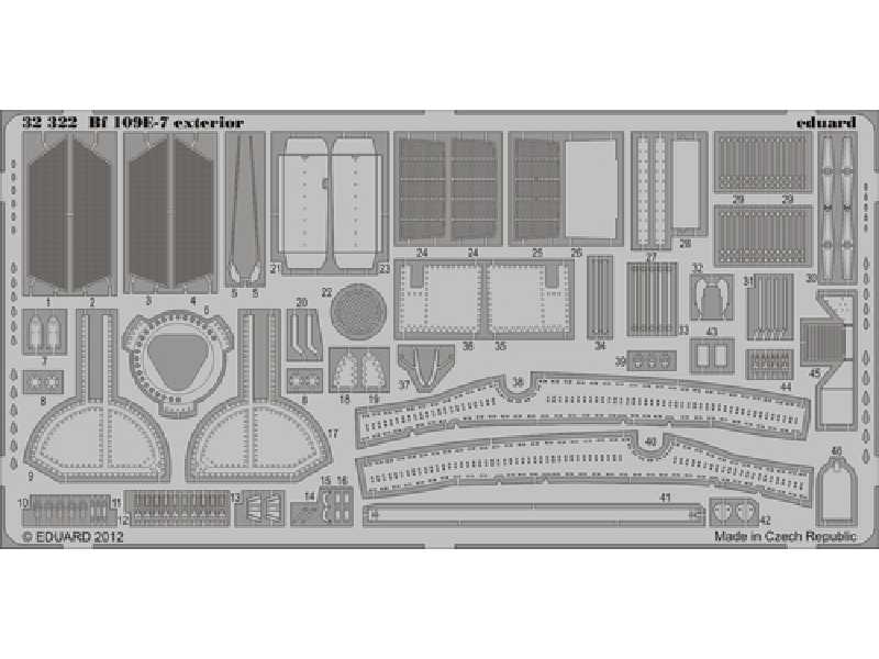 Bf 109E-7 exterior 1/32 - Trumpeter - image 1