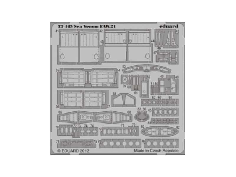 Sea Venom FAW.21 S. A. 1/72 - Cyber Hobby - image 1