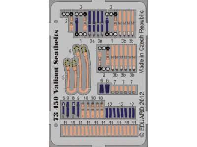 Valiant seatbelts 1/72 - Airfix - image 1