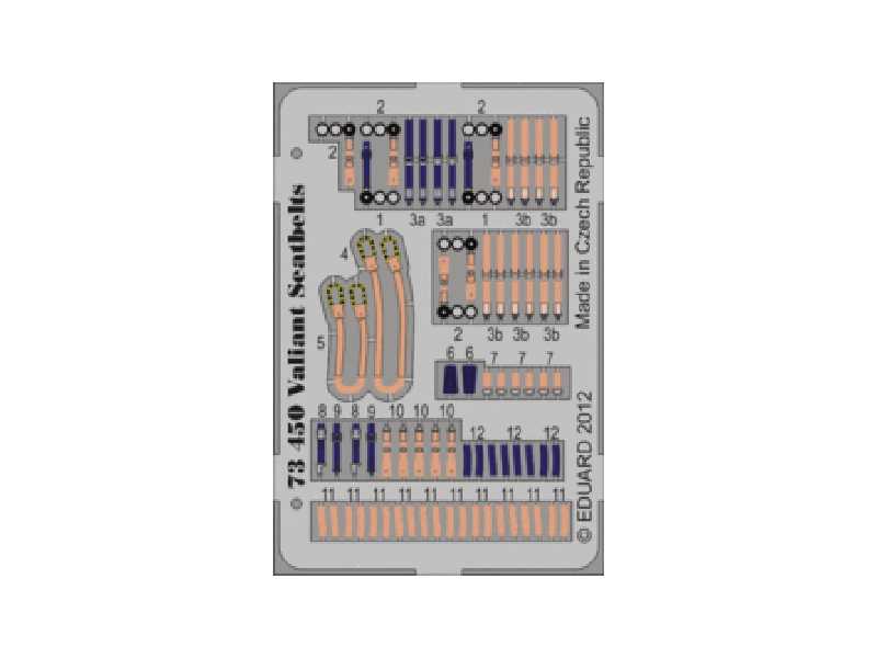 Valiant seatbelts 1/72 - Airfix - image 1