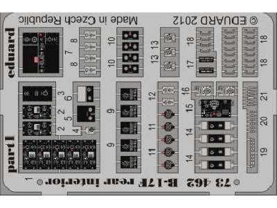 B-17F rear interior 1/72 - Revell - image 1