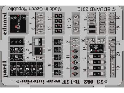 B-17F rear interior 1/72 - Revell - image 2