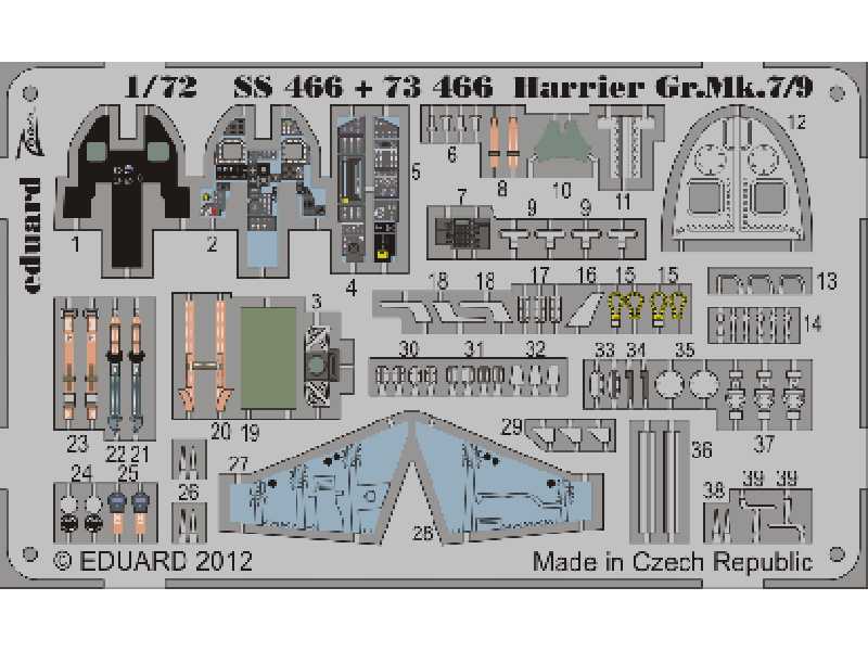 Harrier Gr. Mk.7/9 S. A. 1/72 - Revell - image 1