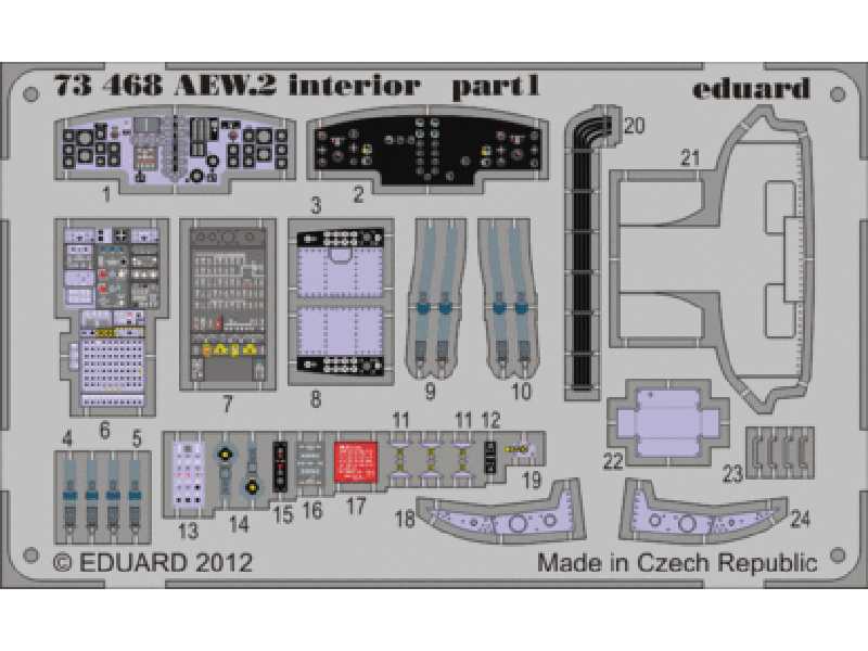 Sea King AEW.2 interior S. A. 1/72 - Cyber Hobby - image 1