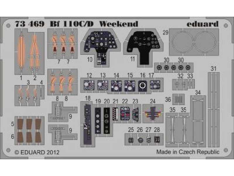 Bf 110C/ D Weekend 1/72 - Eduard - image 1