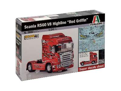 Scania R560 V8 Highline - Red Griffin - image 2