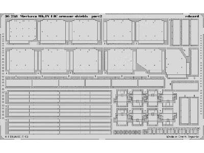 Merkava Mk. IV LIC armour shields 1/35 - Academy Minicraft - image 3